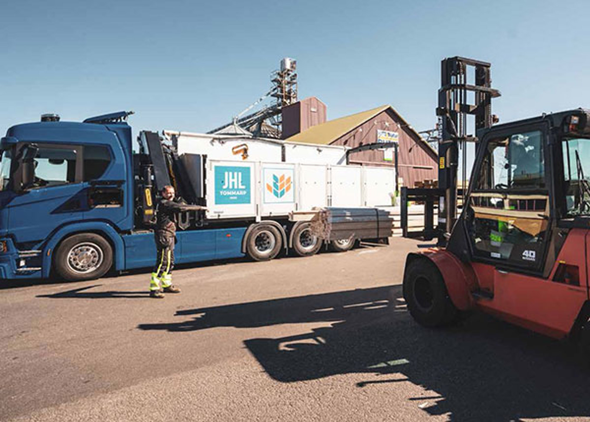 nomenu Sidbild för transport och leverans