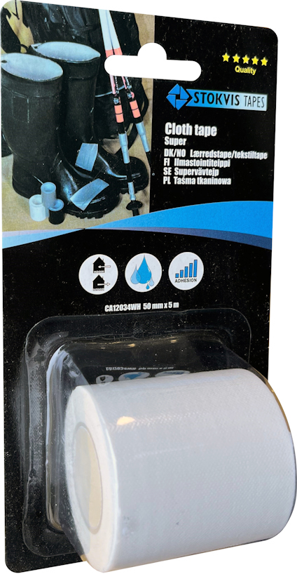 SUPERVÄVTEJP, VIT 50 MM X 5 M