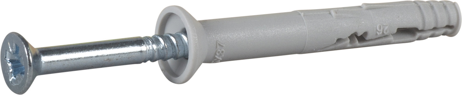 SPIKPLUGG MED FÖRSÄNKT KRAGE, BLANKFÖRZINKAD - ESSVE