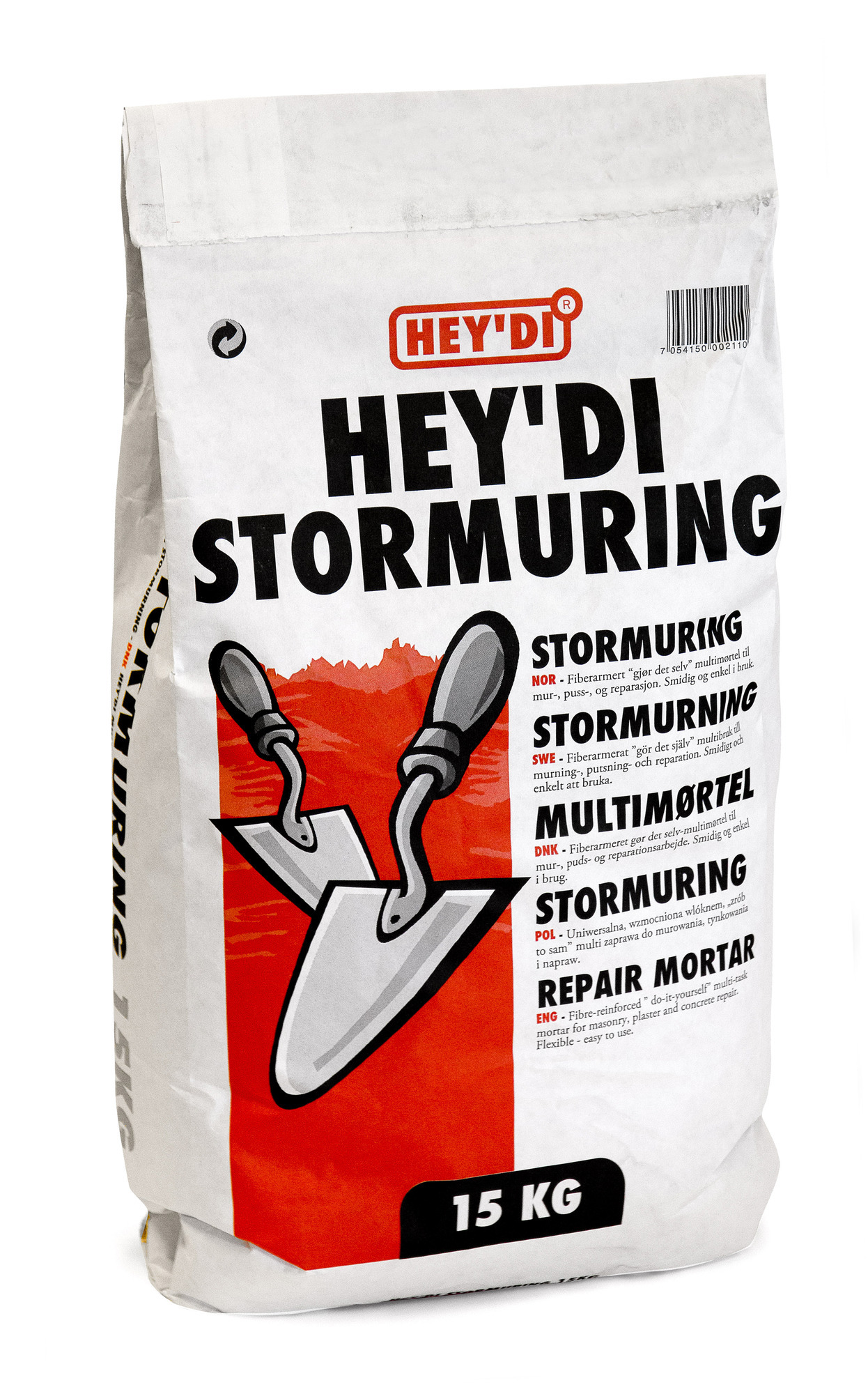 TORRBRUK STORMURNING HEYDI GRÅ 15 KG - Hey'di