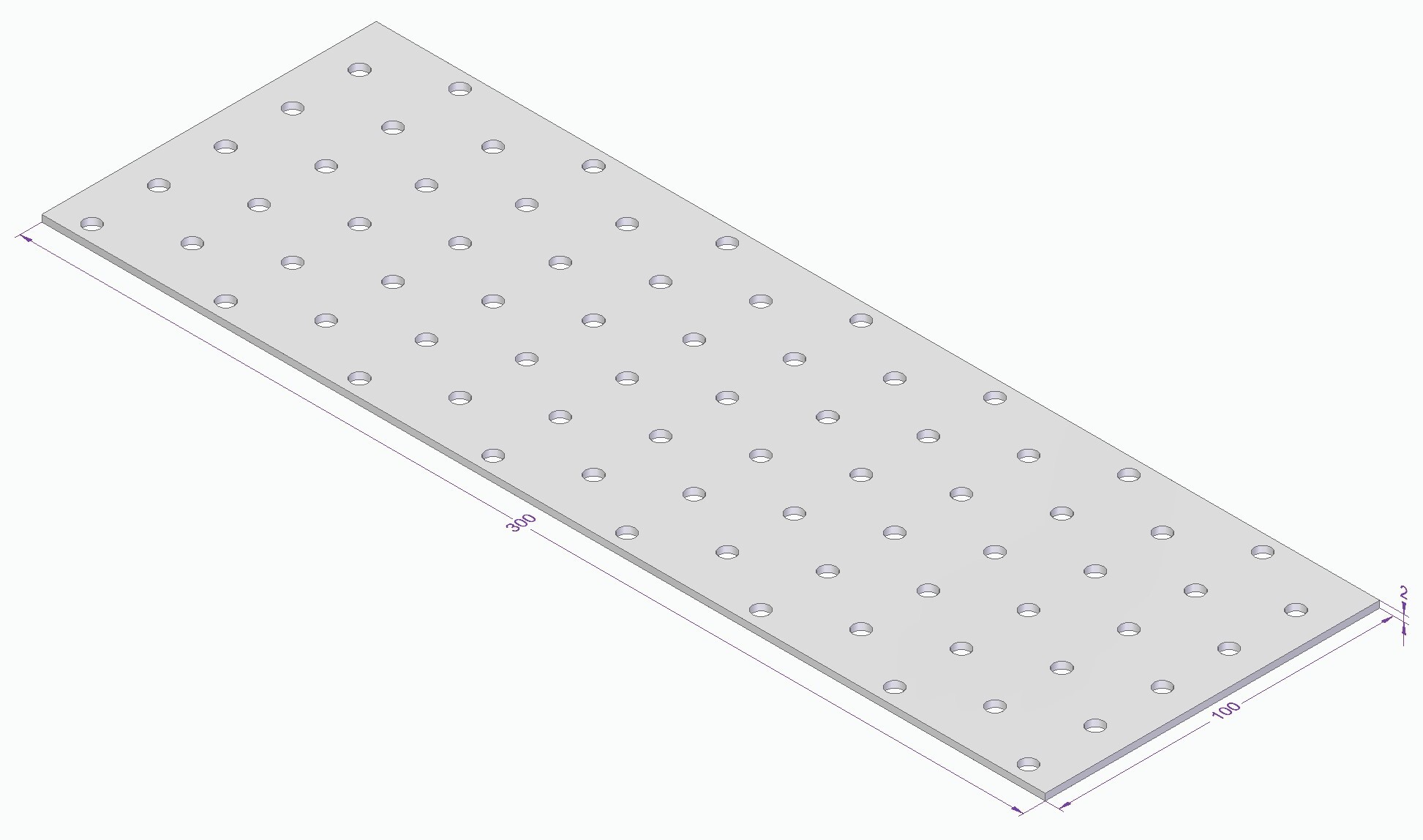 HÅLPLATTA ESSVE CE 300X100X2,0 - Essve