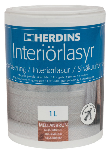 INTERIÖRLASYR AQUA 1 LITER - Herdins