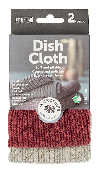 DISKDUK 2-P GRÅ/BURGUNDY - Smart