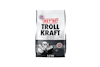 Förpackning med texten "Hey'di Troll Kraft" och illustration av en trollfigur.