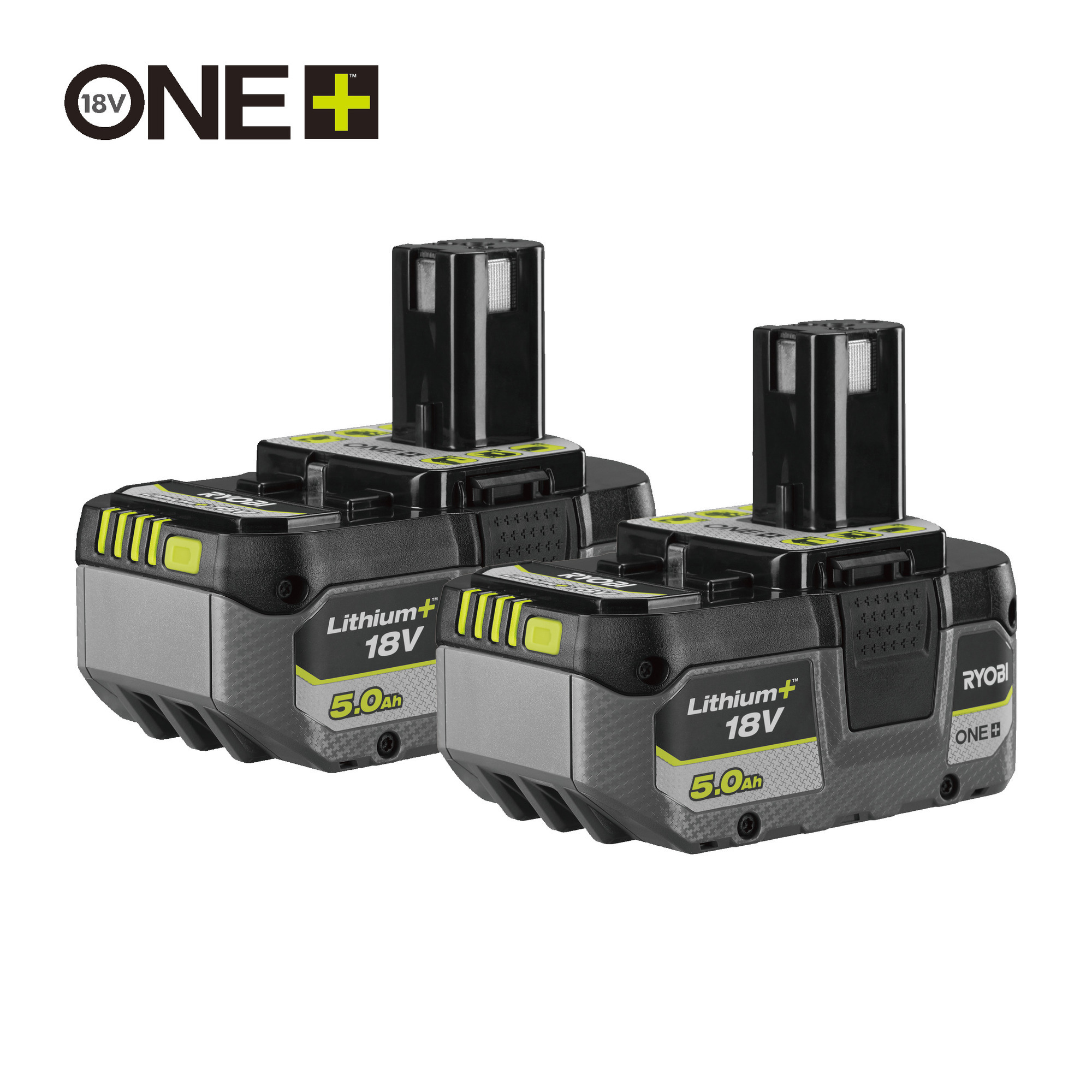 BATTERIDISPLAY RYOBI ONE+ 24STRB1850X2F24 2ST BATTERIER - Ryobi