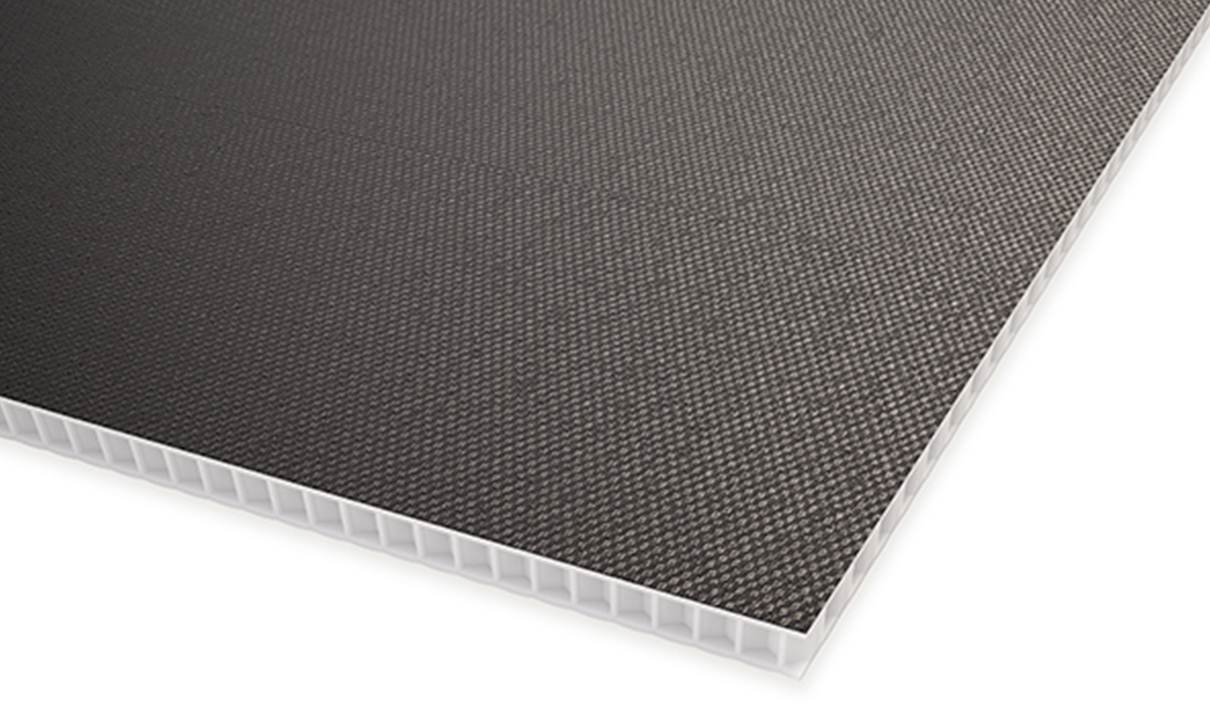 SLITSKYDDSGOLV GOPANEL LITE SVART/NATUR 2600X1550X10,5 MM - Glasfiber & Plastprodukter