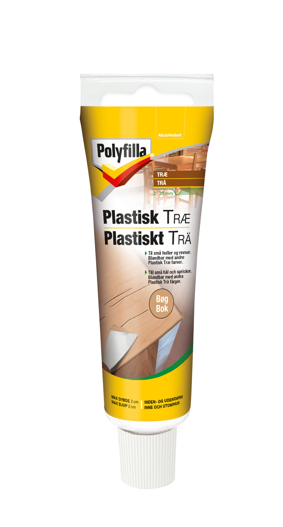 PLASTISKT TRÄ BOK POLYFILLA 75GR - Polyfilla