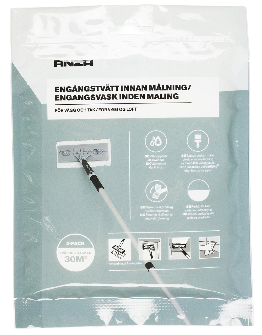 ENGÅNGSTVÄTT FÖR VÄGG & TAK  - Anza