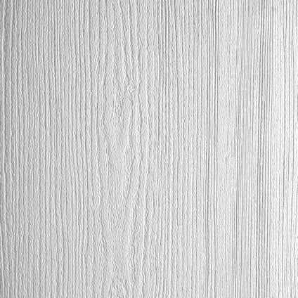 Struktur med lodräta ränder i ljusgrå ton, ger ett trämönstrat utseende.
