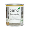 Plåtburk med Osmo Betongolja, etikett med texten "impregnering för betong och oglaserad klinker", med sidenmatt yta.