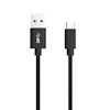 LADDKABEL USB A USB C 1.2 M SVART
