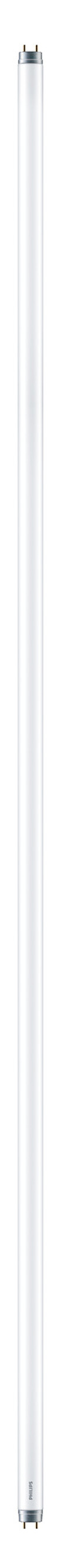 Vit cylindrisk LED-lysrör med kontakter i ändarna mot vit bakgrund.