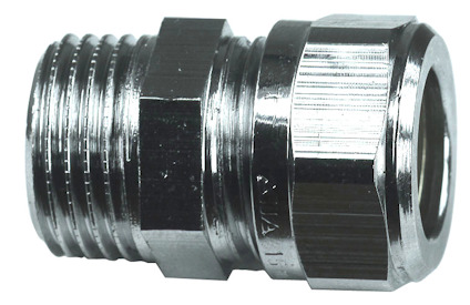 KOPPARRÖRS-KOPPLING 12XR15 RAK UTV GÄNGA FÖRKROMAD