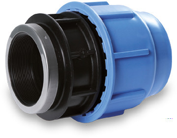 PEM-KOPPLING AV PP RAK PLAST-INVÄNDIG GÄNGA - Gelia