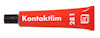 Röd tub med texten "Kontaktlim 281" och en vit logotyp.