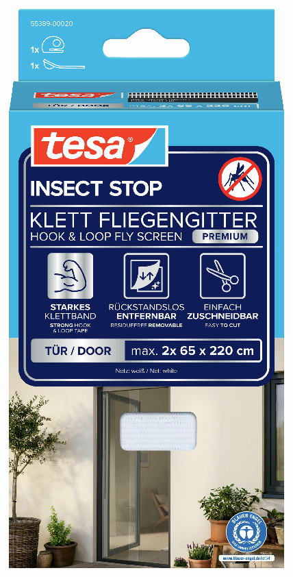 INSEKTSNÄT DÖRR COMFORT 1,2X2,2 M - tesa