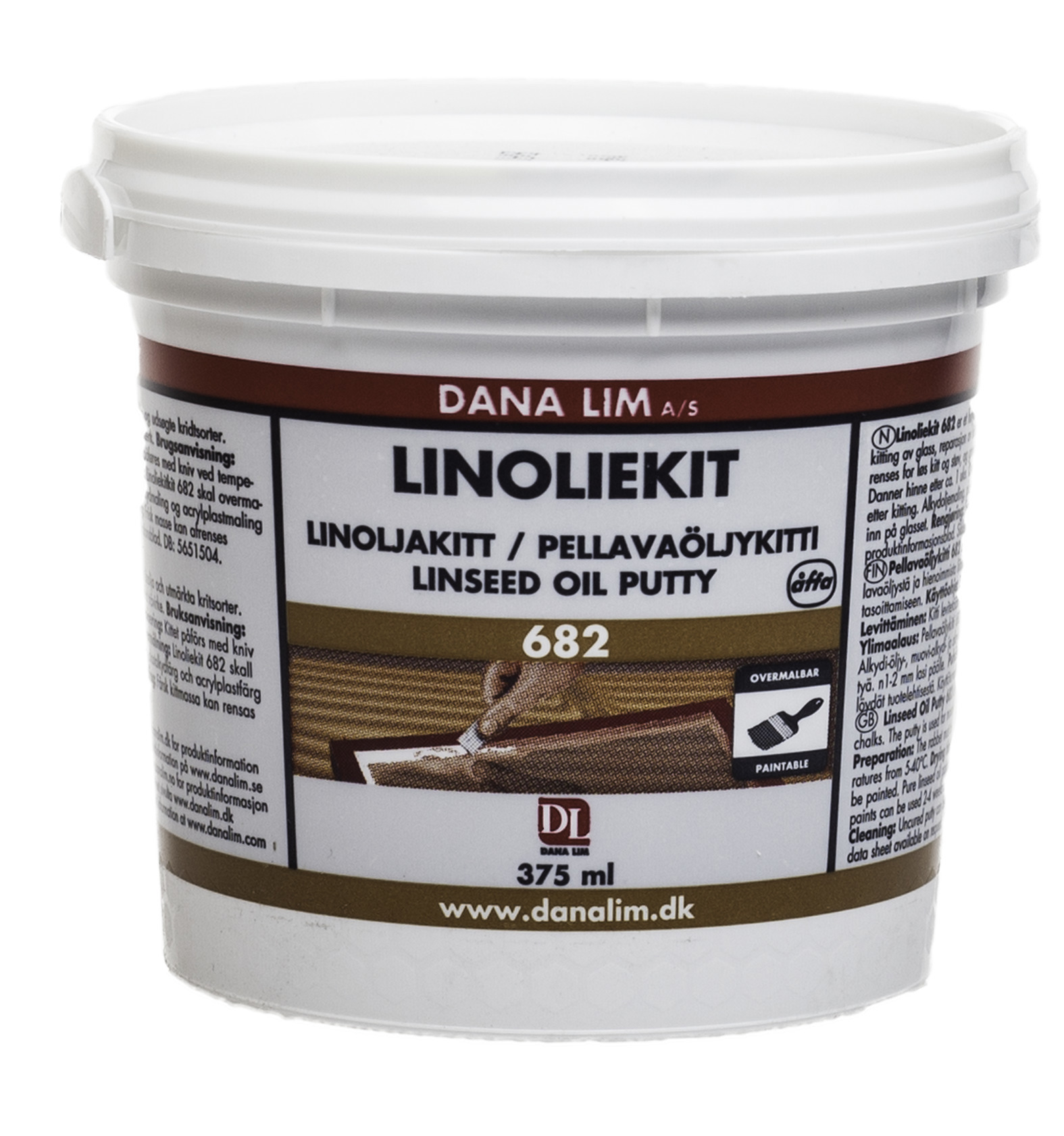 FÖNSTERKITT LINOLJEKITT 682 NATUR 375ML - Dana Lim